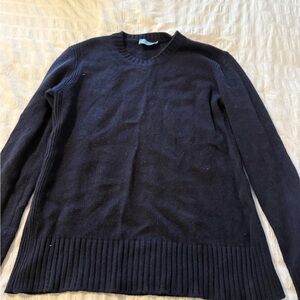Prada Women's Navy V-Neck Sweater